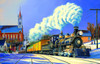 SUNSOUT INC - Winter Arrival - 1000 pc Jigsaw Puzzle by Artist: Marc Desobeau - Finished Size 19" x 30" - MPN# 69942