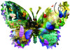 SUNSOUT INC - Forest Butterfly - 1000 pc Special Shape Jigsaw Puzzle by Artist: Alixandra Mullins - Finished Size 25" x 35" - MPN# 96024