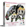 SUNSOUT INC - Panda-Monuim - 1000 pc Special Shape Jigsaw Puzzle by Artist: J.M.M. and Jurek Zamoyski - Finished Size 34.75" x 26.625" - MPN# 96043