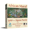 SUNSOUT INC - African Mural - 500 pc Jigsaw Puzzle by Artist: Adrian Chesterman - Finished Size 12" x 36" - MPN# 71610