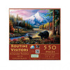 SUNSOUT INC - Routine Visitors - 550 pc Jigsaw Puzzle by Artist: Chuck Black - Finished Size 15" x 24" - MPN# 55156