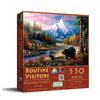 SUNSOUT INC - Routine Visitors - 550 pc Jigsaw Puzzle by Artist: Chuck Black - Finished Size 15" x 24" - MPN# 55156 SUNSOUT INC - Routine Visitors - 550 pc Jigsaw Puzzle by Artist: Chuck Black - Finished Size 15" x 24" - MPN# 55156