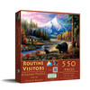 SUNSOUT INC - Routine Visitors - 550 pc Jigsaw Puzzle by Artist: Chuck Black - Finished Size 15" x 24" - MPN# 55156