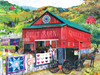 SUNSOUT INC - Stopping at the Quilt Barn - 1000 pc Jigsaw Puzzle by Artist: Tom Wood - Finished Size 20" x 27" - MPN# 28785