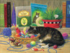 SUNSOUT INC - Tucker's Toy Basket - 500 pc Jigsaw Puzzle by Artist: Linda Elliott - Finished Size 18" x 24" - MPN# 31643