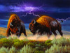 SUNSOUT INC - Thunderstruck - 500 pc Jigsaw Puzzle by Artist: Lambson's Wildlife Art - Finished Size 18" x 24" - MPN# 50110