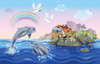 SUNSOUT INC - Ark Celebration - 100 pc Jigsaw Puzzle by Artist: Giordano Studios - Finished Size 10" x 16" - MPN# 81562