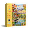 SUNSOUT INC - Autumn Lake - 500 pc Jigsaw Puzzle by Artist: Lori Schory - Finished Size 18" x 24" - MPN# 25038