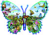SUNSOUT INC - Butterfly Farm - 1000 pc Special Shape Jigsaw Puzzle by Artist: Lori Schory - Finished Size 24" x 35" - MPN# 95056 SUNSOUT INC - Butterfly Farm - 1000 pc Special Shape Jigsaw Puzzle by Artist: Lori Schory - Finished Size 24" x 35" - MPN# 95056
