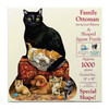 SUNSOUT INC - Family Ottoman - 1000 pc Special Shape Jigsaw Puzzle by Artist: Lori Schory - Finished Size 24" x 38" - MPN# 95048