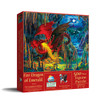 SUNSOUT INC - Fire Dragon of Emerald - 500 pc Jigsaw Puzzle by Artist: Liz Goodrick Dillon - Finished Size 18" x 24" - MPN# 59775