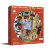 SUNSOUT INC - Four Seasons on the Green - 1000 pc Round Jigsaw Puzzle by Artist: Kevin Walsh - Finished Size 26" rd - MPN# 13335