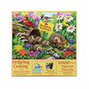 SUNSOUT INC - Hedgehog Crossing - 1000 pc Jigsaw Puzzle by Artist: Nancy Wernersbach - Finished Size 20" x 27" - MPN# 63090