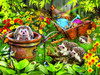 SUNSOUT INC - Hedgehogs and Bees - 300 pc Jigsaw Puzzle by Artist: Lori Schory - Finished Size 18" x 24" - MPN# 35057