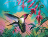 SUNSOUT INC - Hummingbird Haven - 500 pc Jigsaw Puzzle by Artist: Cynthie Fisher - Finished Size 18" x 24" - MPN# 70941