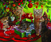 SUNSOUT INC - Kissmas Play Toys - 1000 pc Jigsaw Puzzle by Artist: Sandra Bergeron - Finished Size 23" x 28" Christmas - MPN# 49070