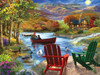 SUNSOUT INC - Lake Life - 1000 pc Jigsaw Puzzle by Artist: Bigelow Illustrations - Finished Size 20" x 27" - MPN# 31504