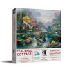 SUNSOUT INC - Peaceful Cottage - 1000 pc Jigsaw Puzzle by Artist: James Lee - Finished Size 20" x 27" - MPN# 18030 SUNSOUT INC - Peaceful Cottage - 1000 pc Jigsaw Puzzle by Artist: James Lee - Finished Size 20" x 27" - MPN# 18030