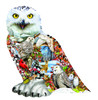 SUNSOUT INC - Snowy Owl - 650 pc Special Shape Jigsaw Puzzle by Artist: Lori Schory - Finished Size 26" x 28" - MPN# 96076