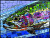 SUNSOUT INC - Stained Glass Rainbow Trout - 1000 pc Jigsaw Puzzle by Artist: Cynthie Fisher - Finished Size 23" x 28" - MPN# 70711