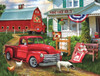 SUNSOUT INC - Stopping at the Farm - 500 pc Jigsaw Puzzle by Artist: Tom Wood - Finished Size 18" x 24" - MPN# 28868