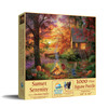 SUNSOUT INC - Sunset Serenity - 1000 pc Jigsaw Puzzle by Artist: Abraham Hunter - Finished Size 20" x 27" - MPN# 69725