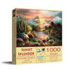 SUNSOUT INC - Sunset Splendor - 1000 pc Jigsaw Puzzle by Artist: James Lee - Finished Size 19" x 30" - MPN# 18057