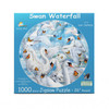 SUNSOUT INC - Swan Waterfall - 1000 pc Round Jigsaw Puzzle by Artist: Lori Schory - Finished Size 26" rd - MPN# 35134 SUNSOUT INC - Swan Waterfall - 1000 pc Round Jigsaw Puzzle by Artist: Lori Schory - Finished Size 26" rd - MPN# 35134