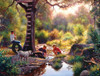SUNSOUT INC - The Clubhouse - 500 pc Jigsaw Puzzle by Artist: Mark Keathley - Finished Size 18" x 24" - MPN# 53074