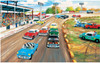 SUNSOUT INC - Thunder Road - 300 pc Jigsaw Puzzle by Artist: Ken Zylla - Finished Size 16" x 26" - MPN# 39352