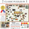SUNSOUT INC - Animal Nursery - 500 pc Puzzle Combo Jigsaw Puzzle by Artist: Irv Brechner - Finished Size 18" x 24" - MPN# 10160