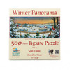 SUNSOUT INC - Winter Panorama - 500 pc Jigsaw Puzzle by Artist: Sam Timm - Finished Size 12" x 36" Christmas - MPN# 29196