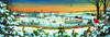 SUNSOUT INC - Winter Panorama - 500 pc Jigsaw Puzzle by Artist: Sam Timm - Finished Size 12" x 36" Christmas - MPN# 29196