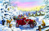 SUNSOUT INC - Thoroughly Modern Santa - 550 pc Jigsaw Puzzle by Artist: Gilberto Marchi - Finished Size 15" x 24" Christmas - MPN# 60604 SUNSOUT INC - Thoroughly Modern Santa - 550 pc Jigsaw Puzzle by Artist: Gilberto Marchi - Finished Size 15" x 24" Christmas - MPN# 60604