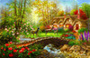 SUNSOUT INC - Visiting - 1000 pc Jigsaw Puzzle by Artist: Nicky Boehme - Finished Size 19" x 30" - MPN# 19146