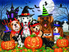 SUNSOUT INC - Ready for Halloween - 300 pc Jigsaw Puzzle by Artist: Makiko - Finished Size 18" x 24" Halloween - MPN# 35351