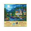 SUNSOUT INC - House Near the Lake - 1000 pc Jigsaw Puzzle by Artist: Image World - Finished Size 20" x 27" - MPN# 42908