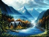 SUNSOUT INC - Lost Creek - 300 pc Jigsaw Puzzle by Artist: Chuck Black - Finished Size 18" x 24" - MPN# 55017