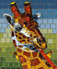 SUNSOUT INC - Stained Glass Giraffe - 1000 pc Jigsaw Puzzle by Artist: Cynthie Fisher - Finished Size 23" x 28" - MPN# 70731