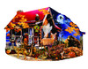 SUNSOUT INC - Fireflies at the Cabin - 1000 pc Special Shape Jigsaw Puzzle by Artist: Lori Schory - Finished Size 25.5" x 38.5" Halloween - MPN# 97018 SUNSOUT INC - Fireflies at the Cabin - 1000 pc Special Shape Jigsaw Puzzle by Artist: Lori Schory - Finished Size 25.5" x 38.5" Halloween - MPN# 97018