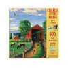 SUNSOUT INC - Chickens At the Bridge - 500 pc Jigsaw Puzzle by Artist: J. Charles - Finished Size 18" x 24" - MPN# 37202