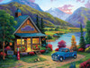 SUNSOUT INC - Lake Country Store - 500 pc Jigsaw Puzzle by Artist: John Zaccheo - Finished Size 18" x 24" - MPN# 62152
