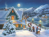 SUNSOUT INC - Snow Moon - 300 pc Jigsaw Puzzle by Artist: Russell Cobane - Finished Size 18" x 24" - MPN# 36743