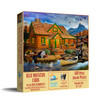 SUNSOUT INC - Blue Mountain Cabin - 500 pc Jigsaw Puzzle by Artist: Chris Dobrowolski - Finished Size 18" x 24" - MPN# 46036