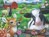 SUNSOUT INC - Friends in the Field - 500 pc Jigsaw Puzzle by Artist: Bridget Voth - Finished Size 18" x 24" - MPN# 52055