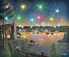 SUNSOUT INC - Fireworks - 1000 pc Jigsaw Puzzle by Artist: Don Engler - Finished Size 23" x 28" Fourth of July - MPN# 60345