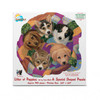 SUNSOUT INC - Litter of Puppies - 750 pc Special Shape Jigsaw Puzzle by Artist: Linda Elliott - Finished Size 26.5" x 26.5" - MPN# 95007