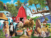 SUNSOUT INC - Gathering in the Farmyard - 1000 pc Jigsaw Puzzle by Artist: Rafael Trujillo - Finished Size 20" x 27" - MPN# 42255