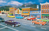 SUNSOUT INC - Main Street of Memories - 550 pc Jigsaw Puzzle by Artist: Ken Zylla - Finished Size 15" x 24" - MPN# 37770