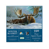 SUNSOUT INC - Winter Blanket - 550 pc Jigsaw Puzzle by Artist: Christopher Walden - Finished Size 15" x 24" - MPN# 56413